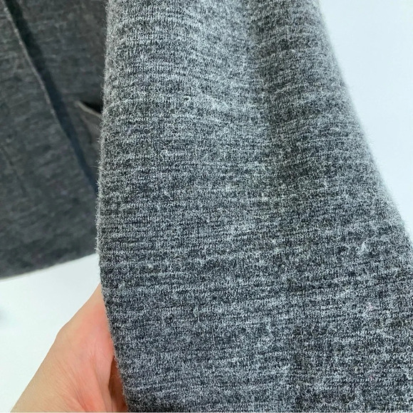 Transit Par Such Reversible Sweater Jacket Cardigan Womens Size Small Gray Beige - Picture 6 of 13